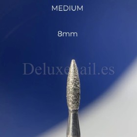 Fresa Azul Llama NAILSOFTHEDAY, Ø2.1 mm, grano medio