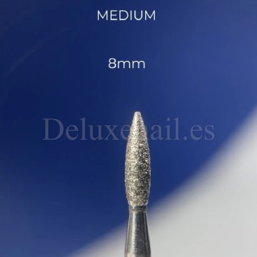 Fresa Azul Llama NAILSOFTHEDAY, Ø2.1 mm, grano medio