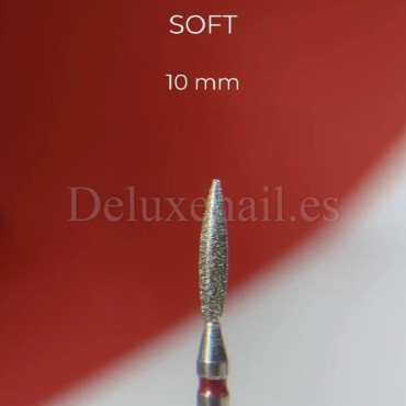 Fresa Roja Llama NAILOFTHEDAY, Ø2.3 mm, grano suave