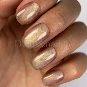 Gel Polish Cat Eye 12 DARK, esmalte semipermanente oro blanco, 6 ml