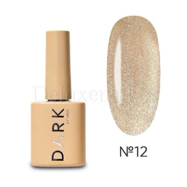 Esmalte permanente Cat Eye 12 Dark, Oro blanco, 6 ml