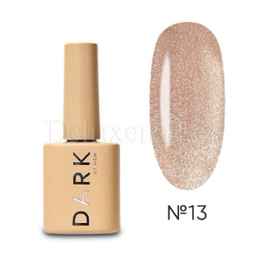 Gel Polish Cat Eye 13 DARK, esmalte semipermanente dorado rosado, 6 ml