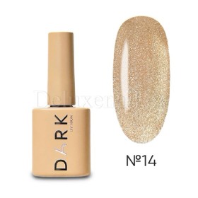 Gel Polish Cat Eye 14 DARK, esmalte semipermanente dorado, 6 ml
