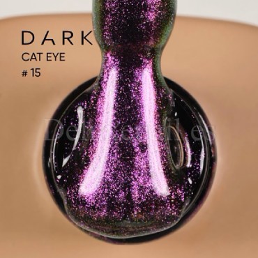 Gel Polish Cat Eye 15 DARK, esmalte semipermanente violeta, 6 ml