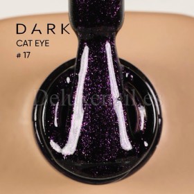 Gel Polish Cat Eye 17 DARK, esmalte semipermanente morado, 6 ml