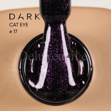 Gel Polish Cat Eye 17 DARK, esmalte semipermanente morado, 6 ml