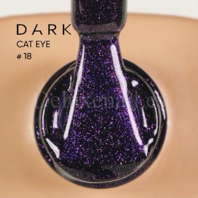 Gel Polish Cat Eye 18 DARK, esmalte semipermanente azul, 6 ml