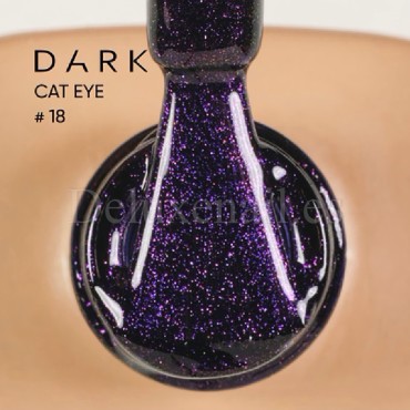 Gel Polish Cat Eye 18 DARK, esmalte semipermanente azul, 6 ml