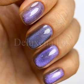 Gel Polish Cat Eye 19 DARK, esmalte semipermanente azul violeta camaleón, 6 ml