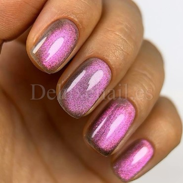Gel Polish Cat Eye 21 DARK, esmalte semipermanente rosa naranja camaleón, 6 ml