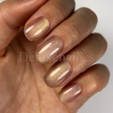 Gel Polish Cat Eye 14 DARK, esmalte semipermanente dorado, 6 ml