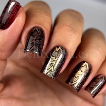 Gel Polish Cat Eye 14 DARK, esmalte semipermanente dorado, 6 ml