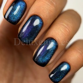 Gel Polish Cat Eye 20 DARK, esmalte semipermanente turquesa violeta camaleón, 6 ml