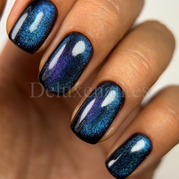 Gel Polish Cat Eye 20 DARK, esmalte semipermanente turquesa violeta camaleón, 6 ml