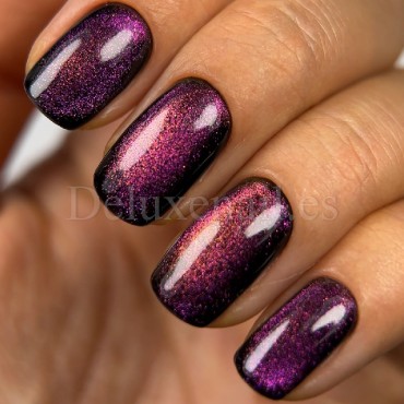 Gel Polish Cat Eye 21 DARK, esmalte semipermanente rosa naranja camaleón, 6 ml