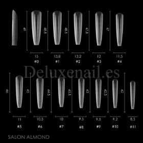 Dual Form Salon Almond D24 DE LA RO, 120 uds