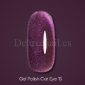 Gel Polish Cat Eye 15 DARK, esmalte semipermanente violeta, 6 ml