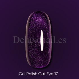 Esmalte permanente Cat Eye 17 Dark, Morado, 6 ml