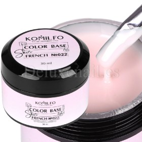 Color Base French 022 Skin sin pincel Komilfo, Rosa muy claro, 30 ml