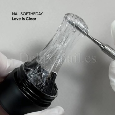 Love is Clear NAILSOFTHEDAY, gel chicle transparente para diseños 3D, 15 gr
