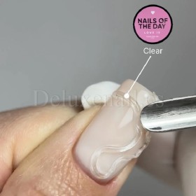 Love is Clear NAILSOFTHEDAY, gel chicle transparente para diseños 3D, 15 gr