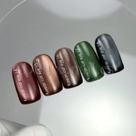 Esmalte permanente Korean cat eye 17 NAILSOFTHEDAY, Verde, 10 ml