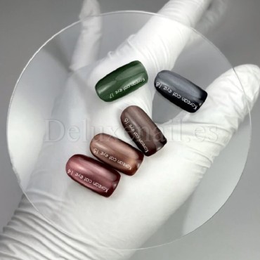 Esmalte permanente Korean cat eye 17 NAILSOFTHEDAY, Verde, 10 ml