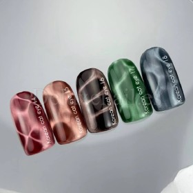 Esmalte permanente Korean cat eye 18 NAILSOFTHEDAY, Azul, 10 ml