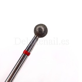 Fresa Roja Bola, Ø5 mm, F115, grano suave, Dark