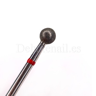 Fresa Roja Bola, Ø5 mm, F115, grano suave, Dark