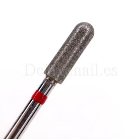 Fresa Roja Cilindro redondeado, Ø4 mm, F117, grano suave, Dark