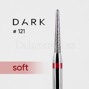 Fresa Roja Aguja, Ø1.6 mm, F121, grano suave, Dark