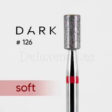 Fresa Roja Cilindro, Ø3.2 mm, F126, grano suave, Dark