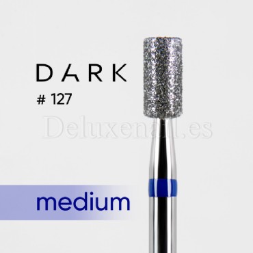 Fresa Azul Cilindro, Ø3.2 mm, F127, grano medio, Dark