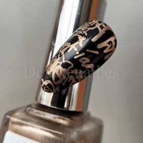 Esmalte Stamping Vakula 04, Dorado Blanco, 8 ml