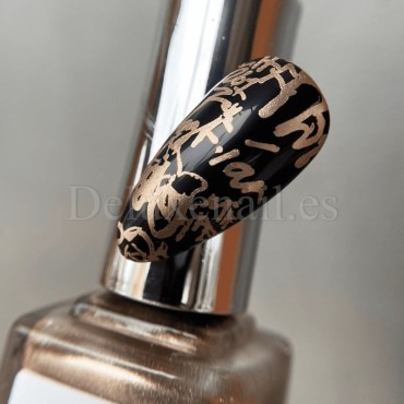Esmalte Stamping Vakula 04, Dorado Blanco, 8 ml