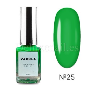 Esmalte Stamping Vakula 25, Verde claro, 8 ml