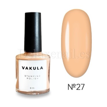 Esmalte Stamping Vakula 27, Melocotón, 8 ml