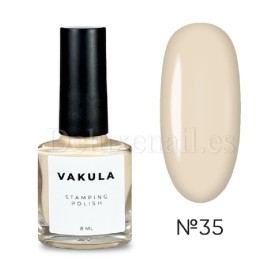 Esmalte Stamping Vakula 35, Beige, 8 ml