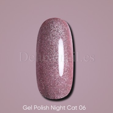 Dark gel polish Night Cat 06, 6 ml