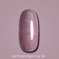 Gel Polish Night Cat 06 DARK, esmalte reflectante beige, 6 ml