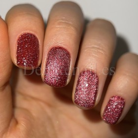 Gel Polish Night Cat 08 DARK, esmalte reflectante rojo frambuesa, 6 ml