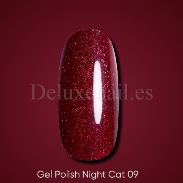 Dark gel polish Night Cat 09, 6 ml