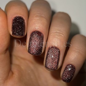 Gel Polish Night Cat 10 DARK, esmalte reflectante rojo oscuro, 6 ml
