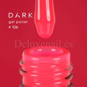 Esmalte Permanente Dark 106, Rojo neón, 10 ml