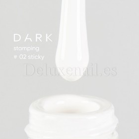 Esmalte con pegajosidad Stamping Dark 02, Blanco, 10 ml