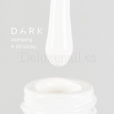 Esmalte con pegajosidad Stamping Dark 02, Blanco, 10 ml