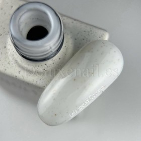 Esmalte Permanente Let’s special Coconut NAILSOFTHEDAY, Blanco lechoso con foil dorado, 10 ml