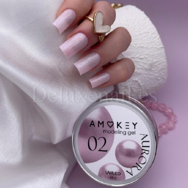 Gel Aurora 02 Amokey, gel constructor de color, 15 gr
