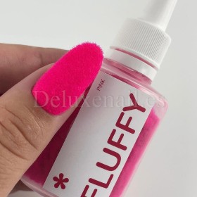 Polvo aterciopelado para uñas "Fluffy" Easy, Rosa